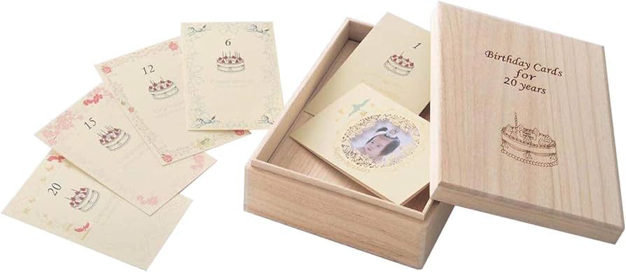 ※新品未使用 20年分のバースデーカード　ベルメゾン　千趣会　2個セット 20年分のバースデーカード（写真立て/メモリアルグッズ/記念品